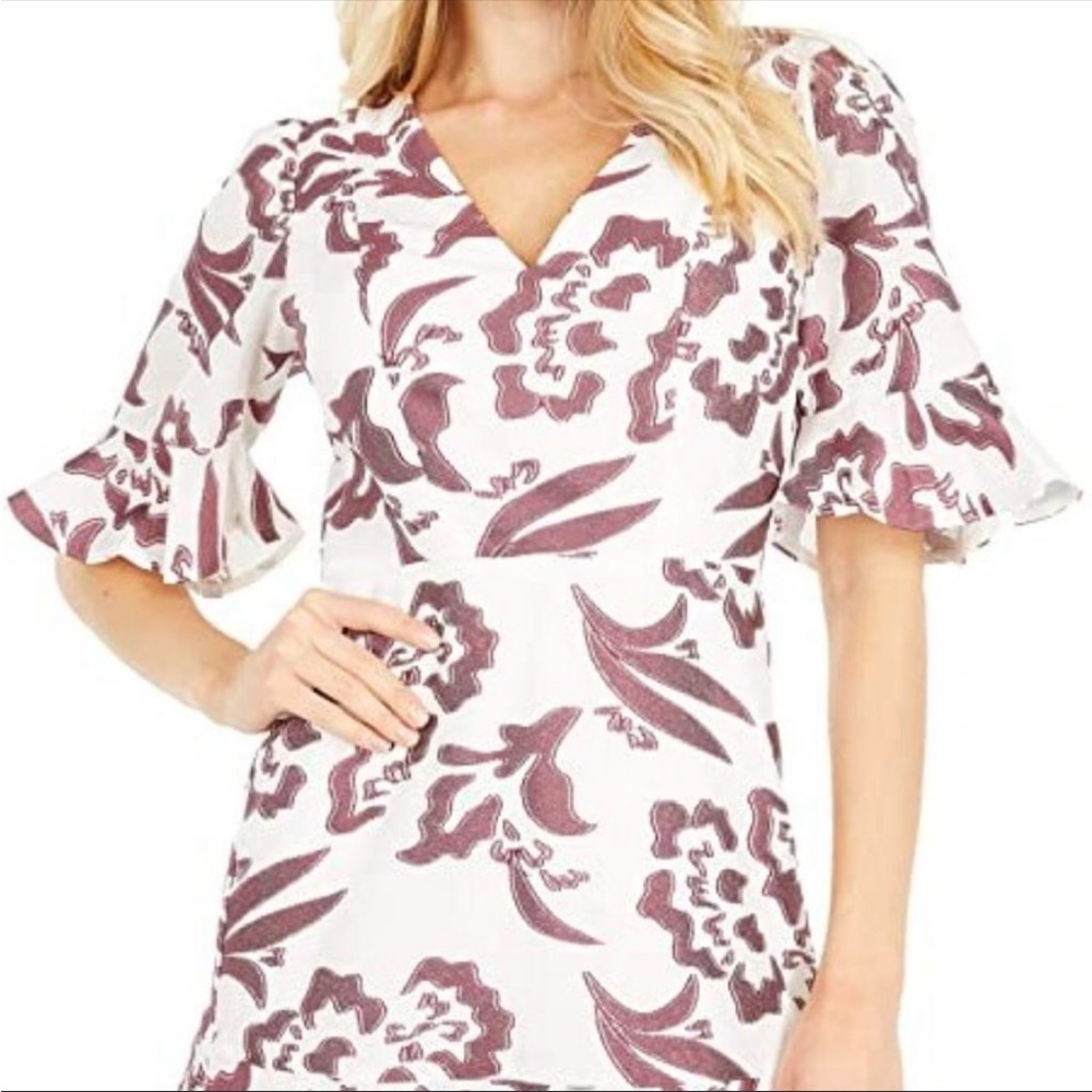 Rebbeca Taylor Designer Amea Floral ruffle Woman’s dress - Picture 2 of 13